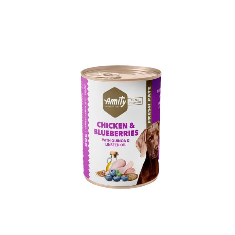 AMITY CHICKEN AND BLUEBERRIES - DOG WET FOOD