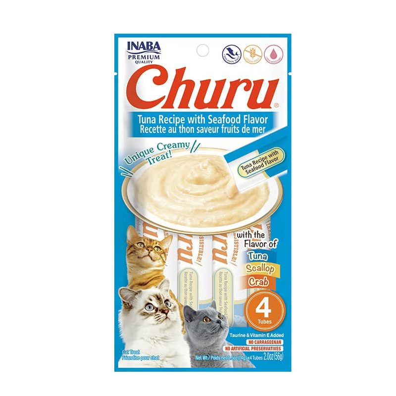 CIAO CHURU™ ATÚN Y MARISCOS