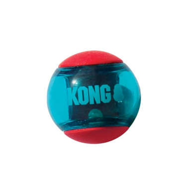 KONG SQUEEZZ ACTION BALL RED 3X MEDIUM