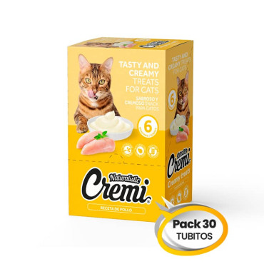 NATURALISTIC CREMI POLLO-PACK 30 TUBITOS