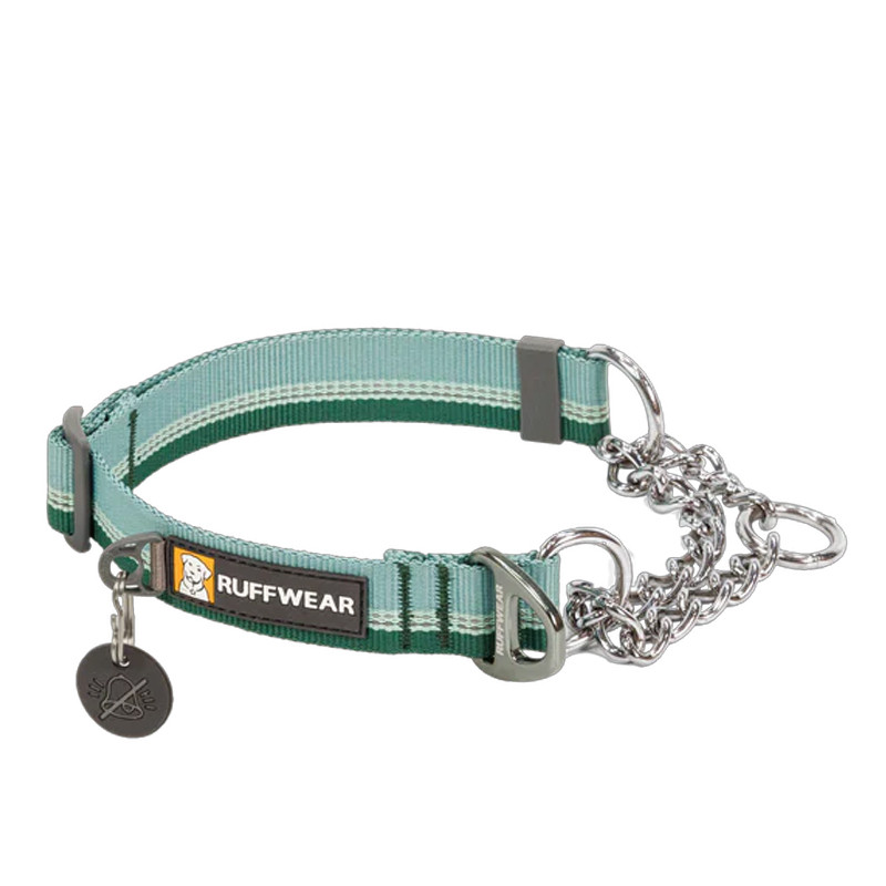 RUFFWEAR CHAIN REACTION™ DOG COLLAR RIVER ROCK GREEN