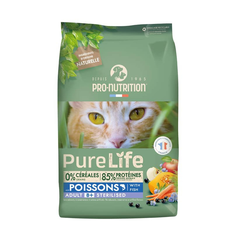 PRO NUTRITION PURE LIFE FOR CATS STERILIZED 8+