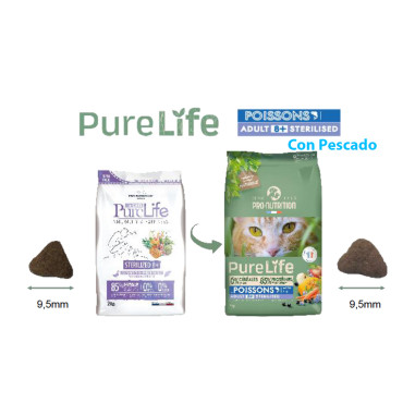 PRO NUTRITION PURE LIFE FOR CATS STERILIZED 8+