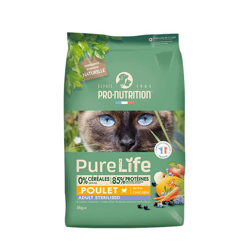 PRO NUTRITION PURE LIFE FOR CATS STERILIZED - POLLO