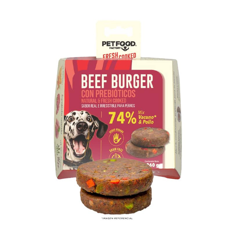 PET FOOD FACTORY HAMBURGUESA VACUNO