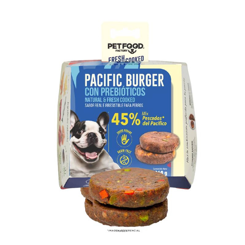PET FOOD FACTORY HAMBURGUESA PESCADOS DEL PACÍFICO