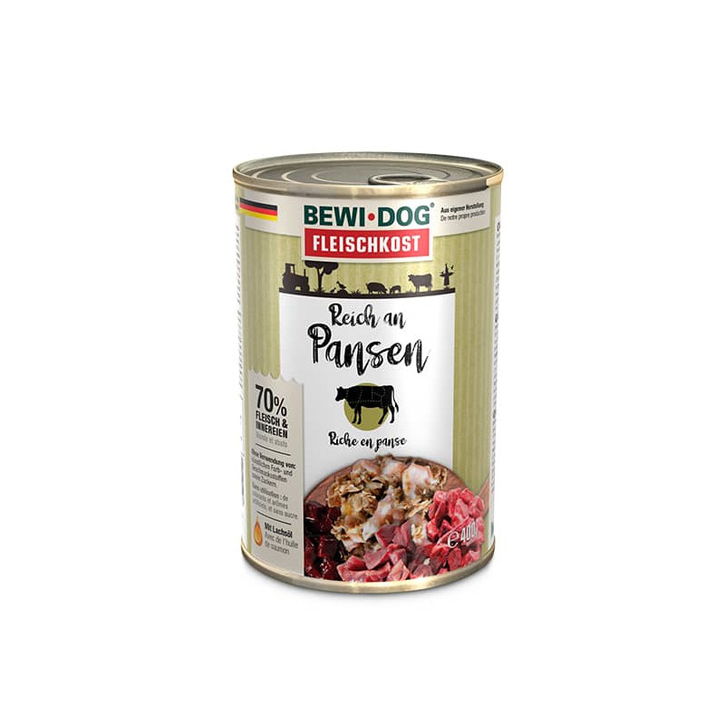 BEWIDOG RICO EN PANZA LATA 400 g