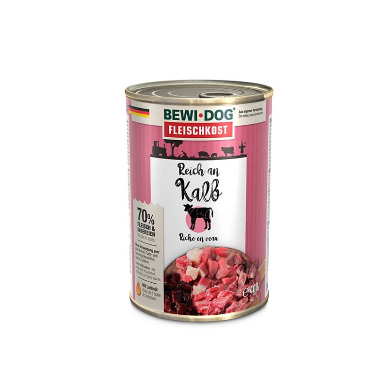 BEWIDOG RICO EN TERNERA LATA 400 g
