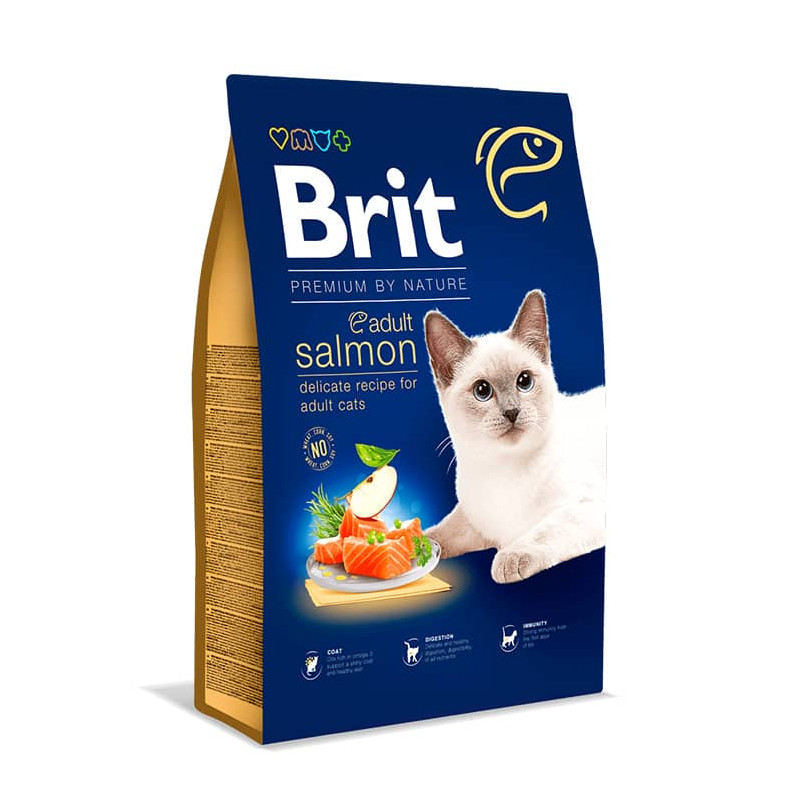 BRIT PREMIUM BY NATURE CAT ADULT - SALMON