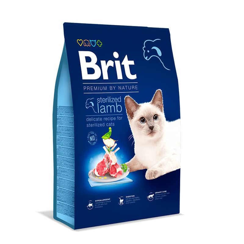 BRIT PREMIUM BY NATURE CAT STERILIZED - LAMB