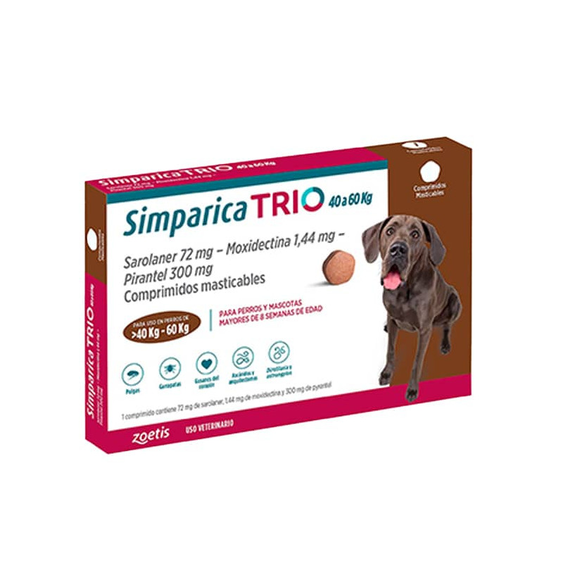 SIMPARICA TRIO 120 MG - 40,1 A 60 KG