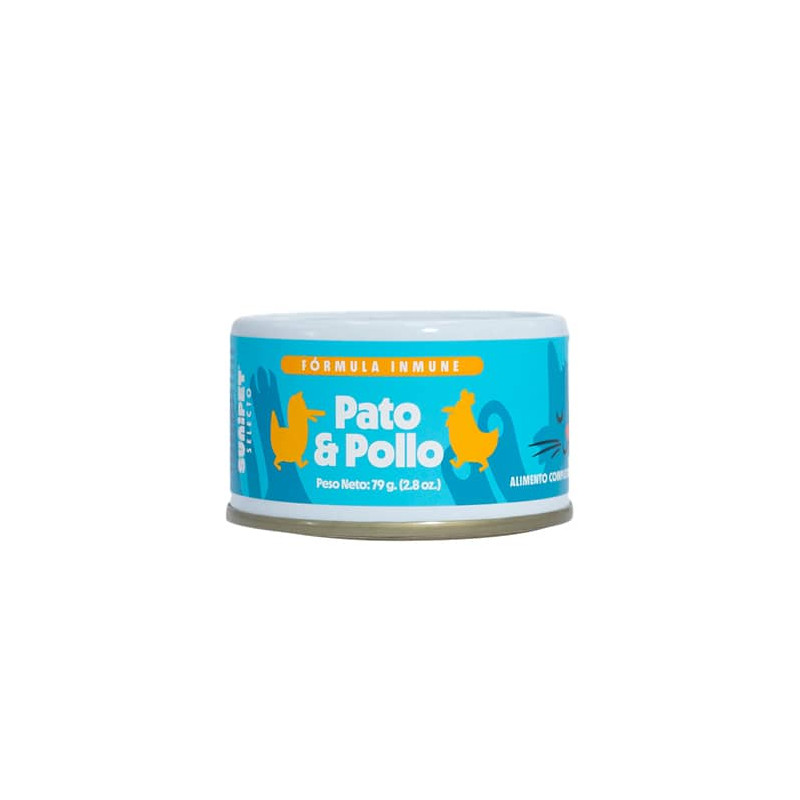 SUNIPET LATA SUNISELECTO FÓRMULA INMUNE - PATO Y POLLO