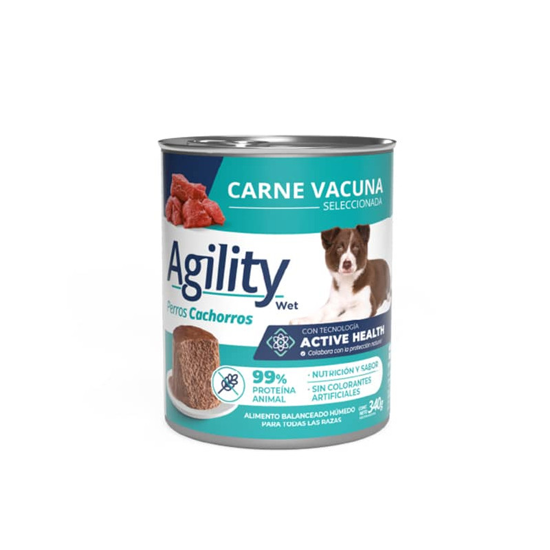AGILITY CACHORROS LATA CARNE DE VACUNO