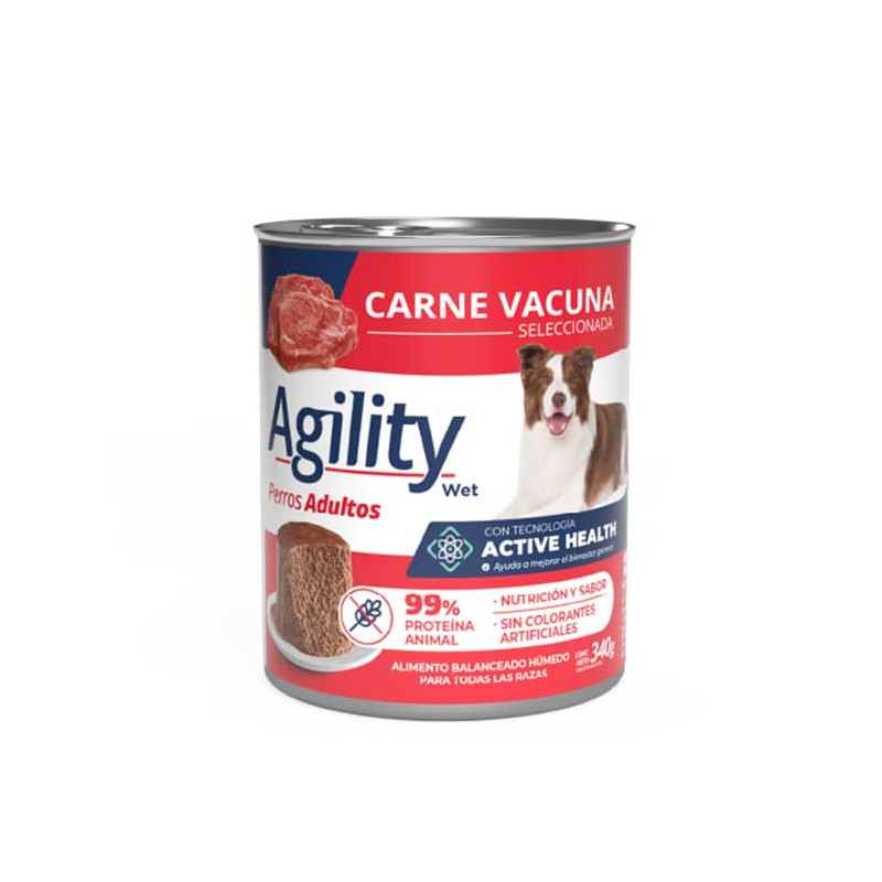AGILITY ADULTOS LATA CARNE DE VACUNO