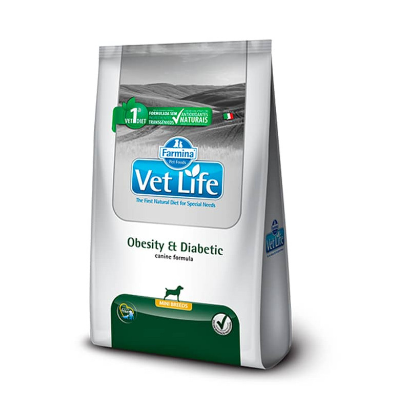 VET LIFE NATURAL CANINE OBESITY DIABETIC MINI