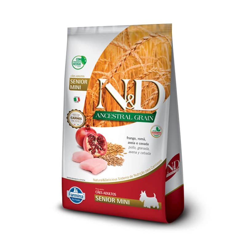 N&D ANCESTRAL GRAIN SENIOR MINI - FRANGO