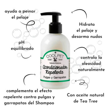 COOLPET ACONDICIONADOR REPELENTE - PULGAS Y  GARRAPATAS