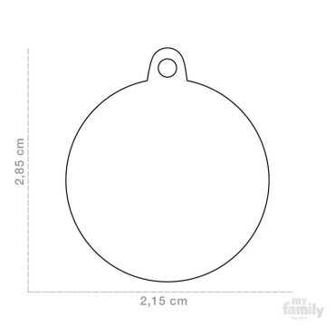 CHAPA ALUMINUM ROUND LARGE MEDIDAS