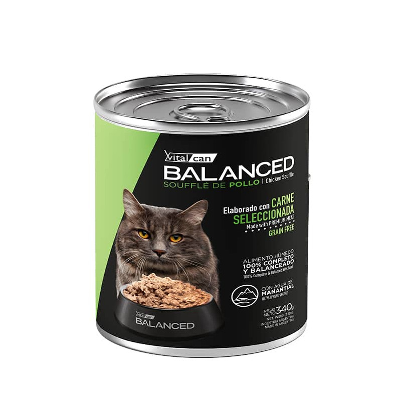 BALANCED SOUFFLÉ DE POLLO - GATO CASTRADO 340 G