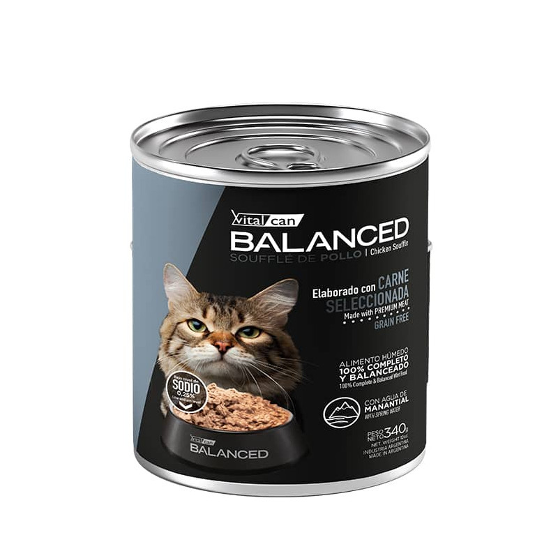 BALANCED SOUFFLÉ DE POLLO - GATO SENIOR 340 G