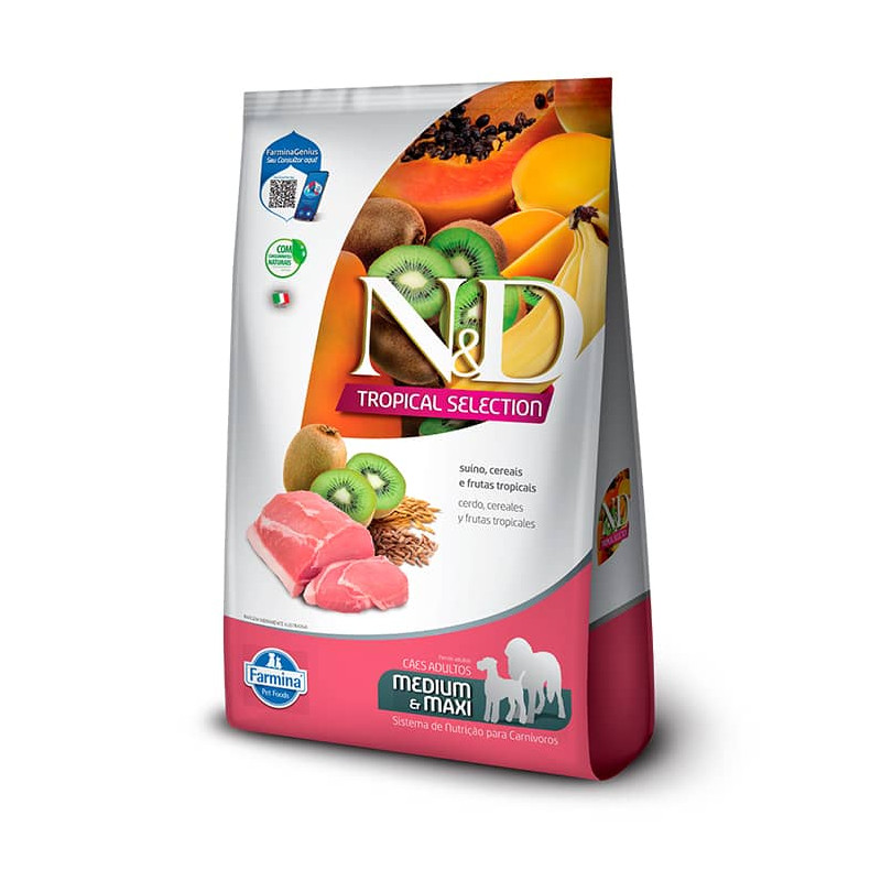 N&D TROPICAL CANINE ADULT MEDIUM - CERDO