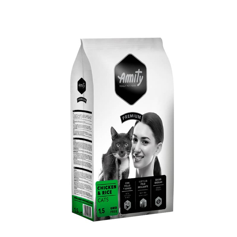 AMITY PREMIUM CATS CHICKEN & RICE 1,5 KG