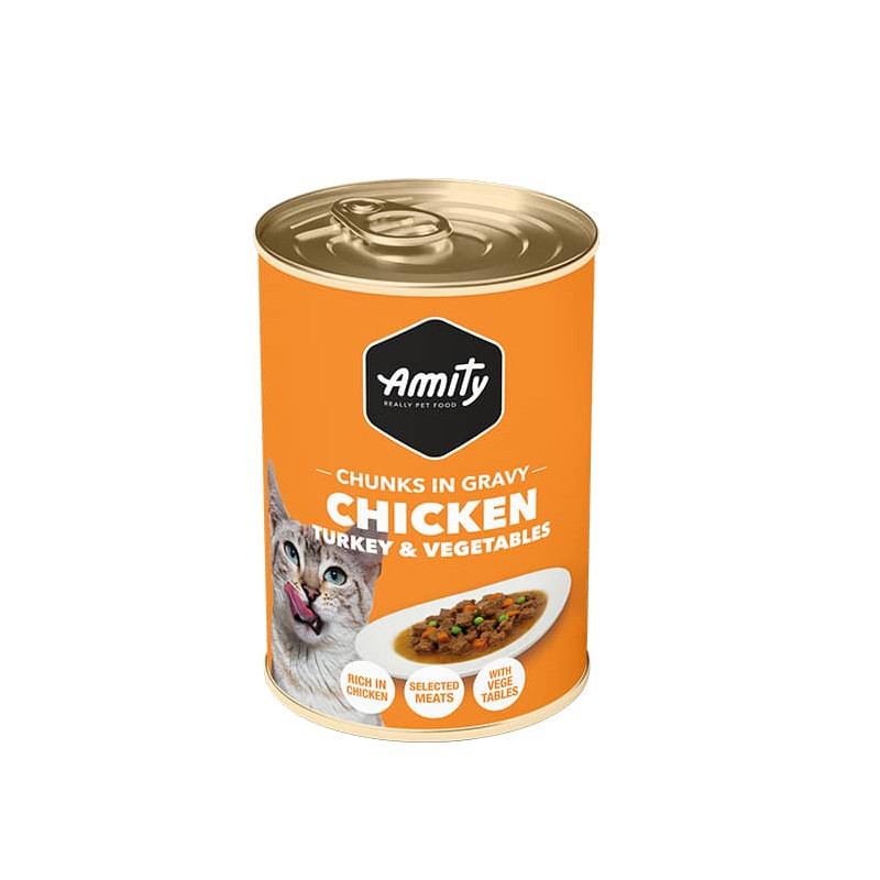 AMITY ADULT CAT CHICKEN CHUNKS IN GRAVY
