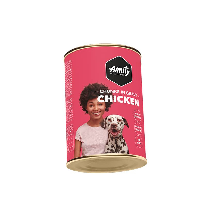 AMITY DOG CHICKEN CHUNKS IN GRAVY