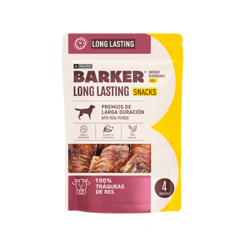 BARKER LONG LASTING SNACKS TRÁQUEAS DE RES
