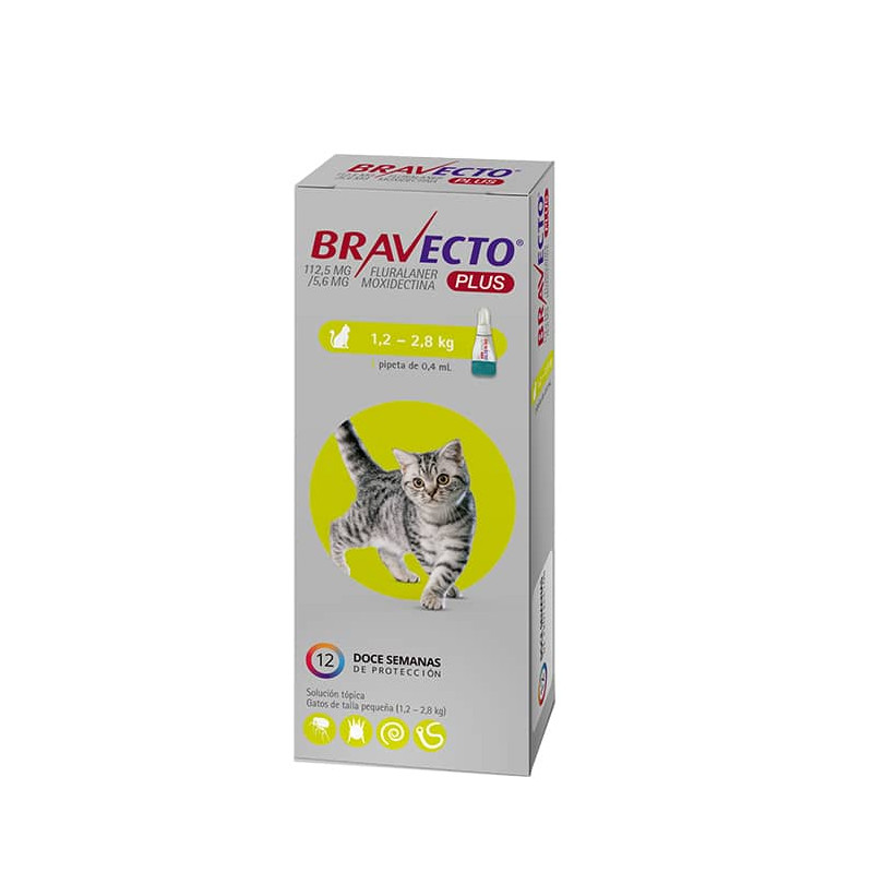 BRAVECTO PLUS 1,2 a 2,8 kg