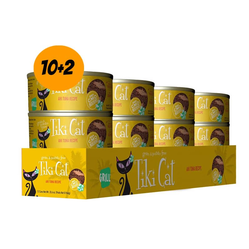 TIKI CAT® HAWAIIAN GRILL™ AHI TUNA - Pack 12 latas