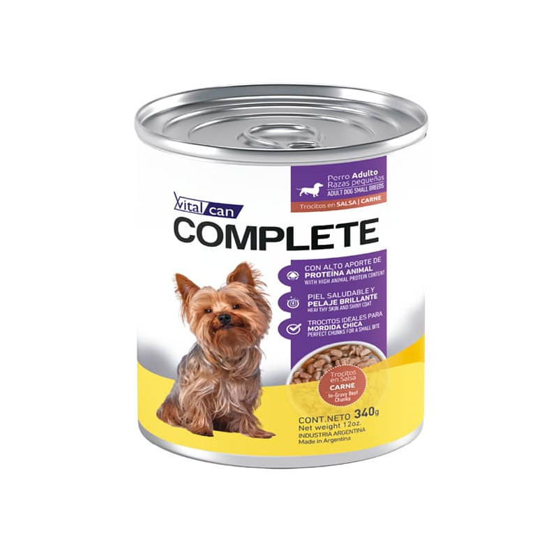 COMPLETE TROCITOS EN SALSA DE CARNE - ADULTO RAZA PEQUEÑA