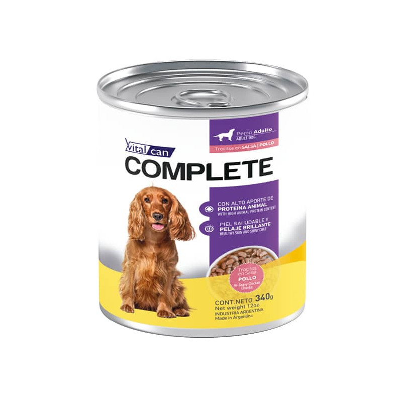 COMPLETE TROCITOS EN SALSA DE POLLO - ADULTO