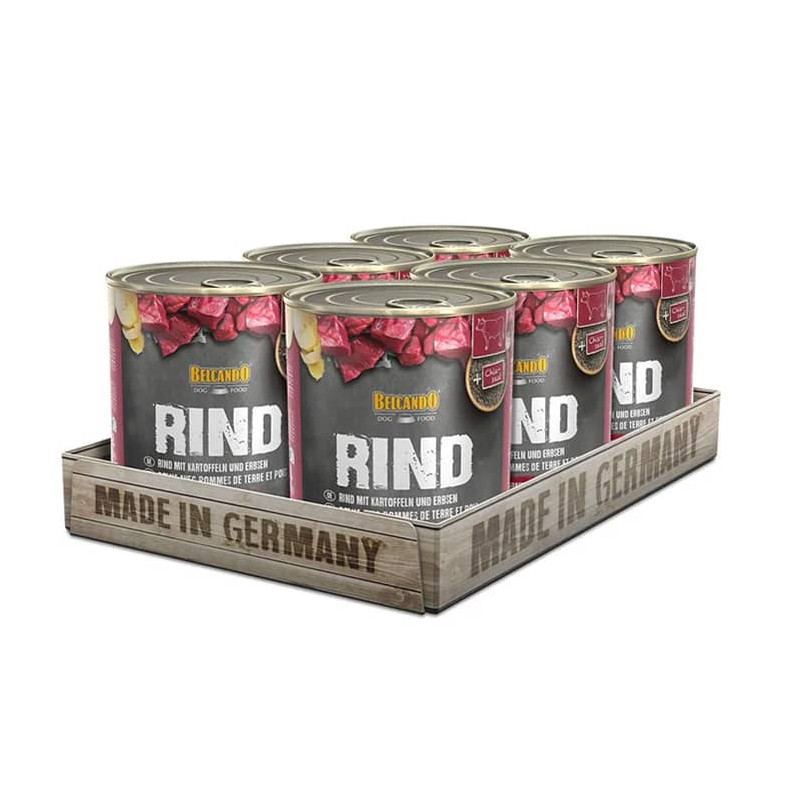 BELCANDO LATA RIND TERNERA CON PATATA Y GUISANTES 800 G -PACK 6 LATAS