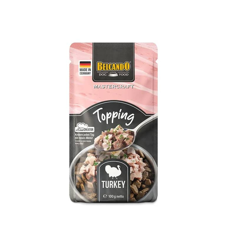 BELCANDO POUCH TOPPING TURKEY 100G