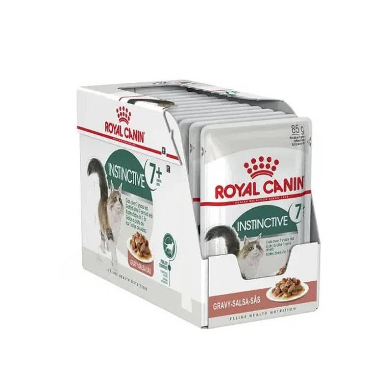 ROYAL CANIN POUCH ADULT INSTINCTIVE 7+ FELINE PACK 12