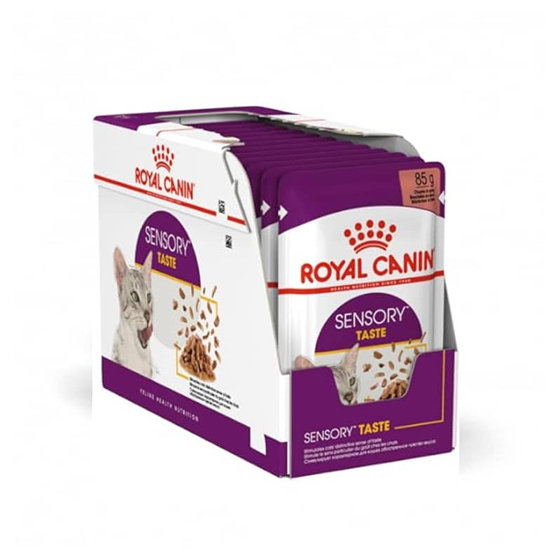 ROYAL CANIN SENSORY TASTE GRAVY POUCH FELINO - PACK 12