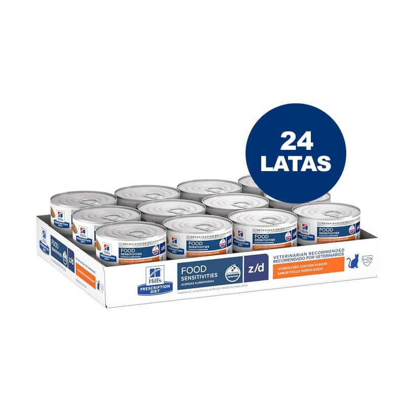 HILL´S PRESCRIPTION DIET Z/D LATA FELINO - PACK 24 LATAS