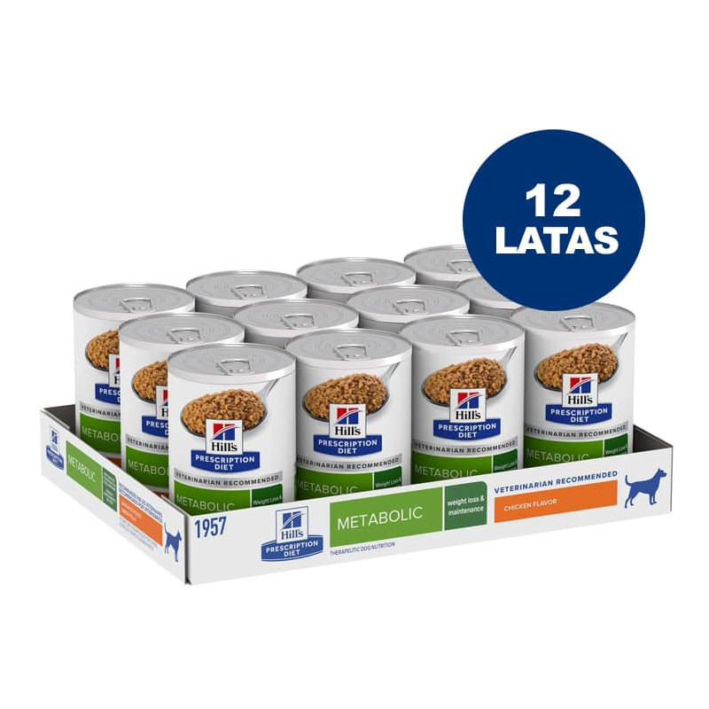 HILL´S PRESCRIPTION DIET METABOLIC CANINO LATA - PACK 12 LATAS