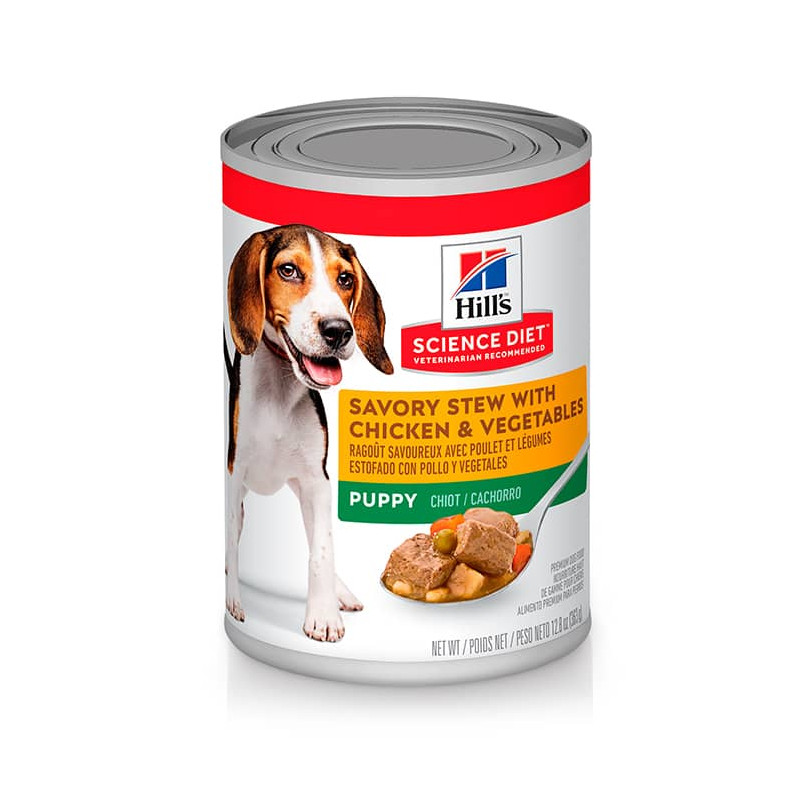 HILL´S SCIENCE DIET PUPPY SAVORY STEW WITH CHICKEN VEGETABLES