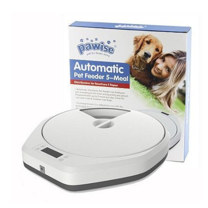 PAWISE FIVE MEAL PET FEEDER - ALIMENTADOR AUTOMÁTICO
