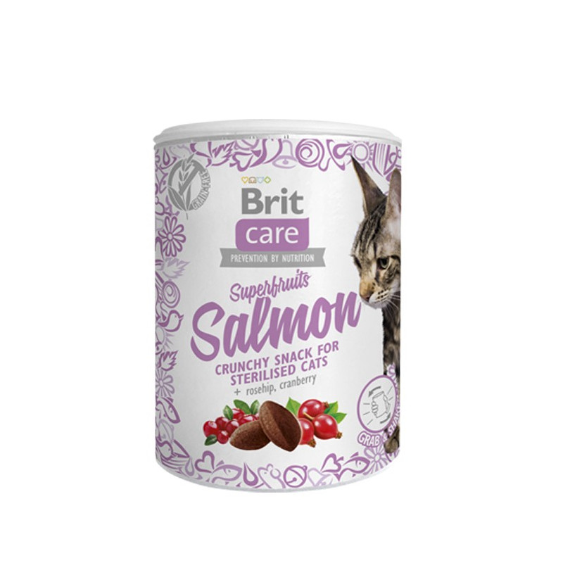 BRIT CARE CAT SNACK SUPERFRUITS SALMON