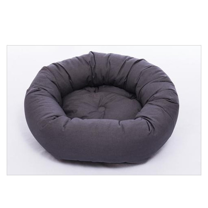 DOG GONE SMARTER DONUT BED PEBBLE GREY