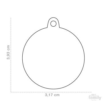 CHAPA BIG CIRCLE BONE MEDIDAS