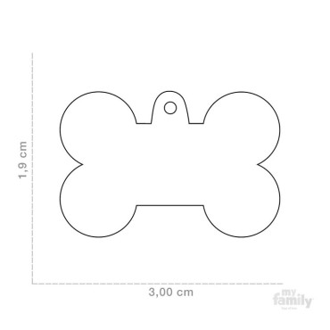 CHAPA GOLDEN BRASS BONE SMALL MEDIDAS
