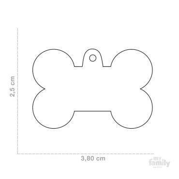 CHAPA ALUMINUM BONE LARGE MEDIDAS
