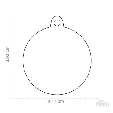 CHAPA ALUMINUM ROUND SMALL MEDIDAS