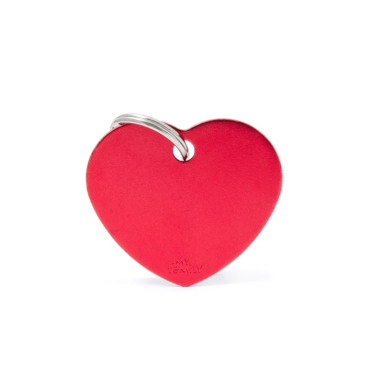 CHAPA ALUMINUM HEART SMALL RED