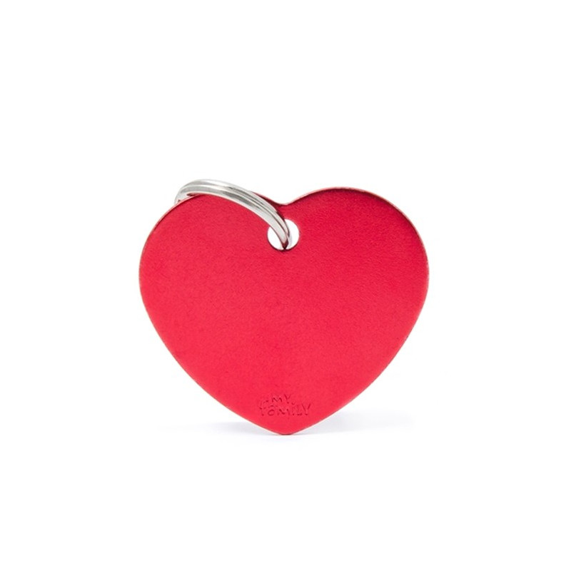 CHAPA ALUMINUM HEART SMALL RED