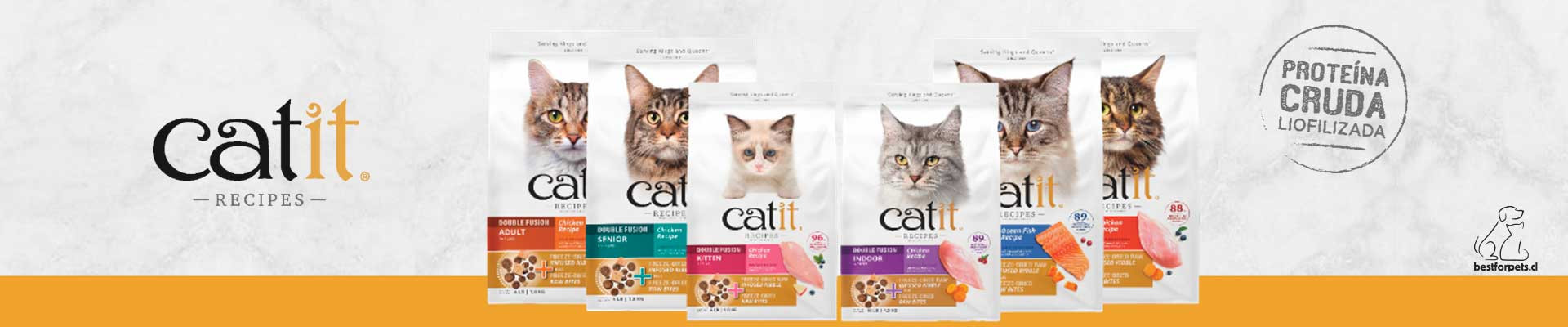 Catit Recipes para Gatos | Alimentos con proteína liofilizada